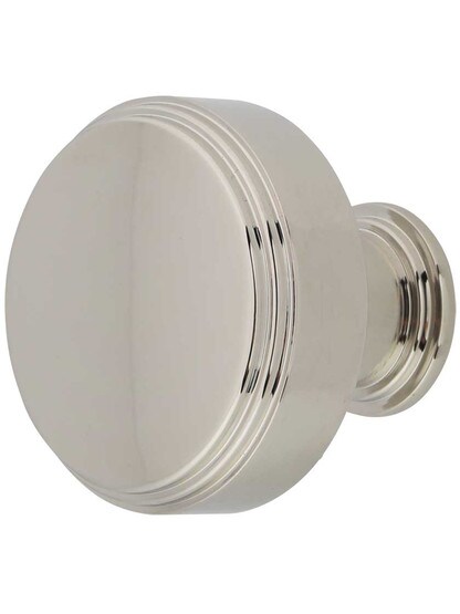 Newport Cabinet Knob - 1 5/8 inch Diameter in Polished Nickel.